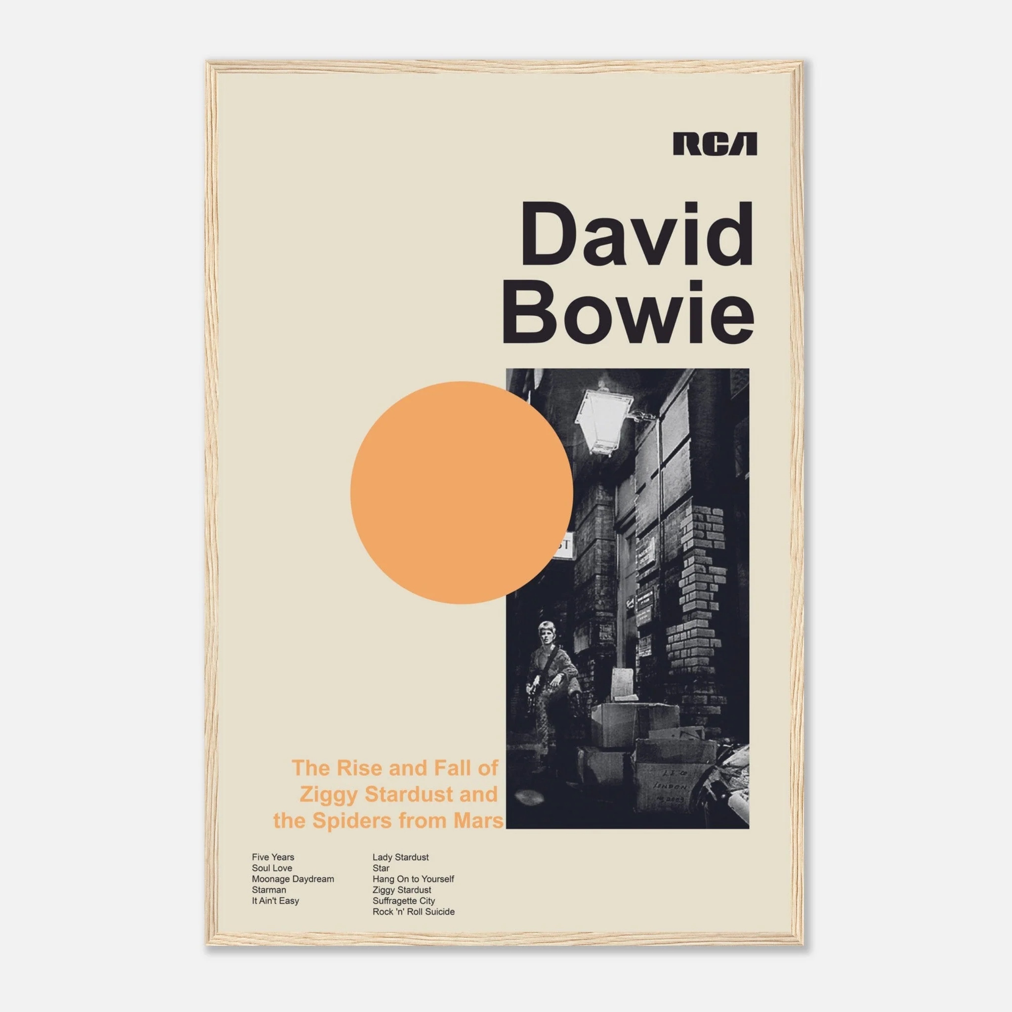 David Bowie - The Rise And Fall Of Ziggy Stardust And The Spiders From Mars - Framed Poster - Image 10