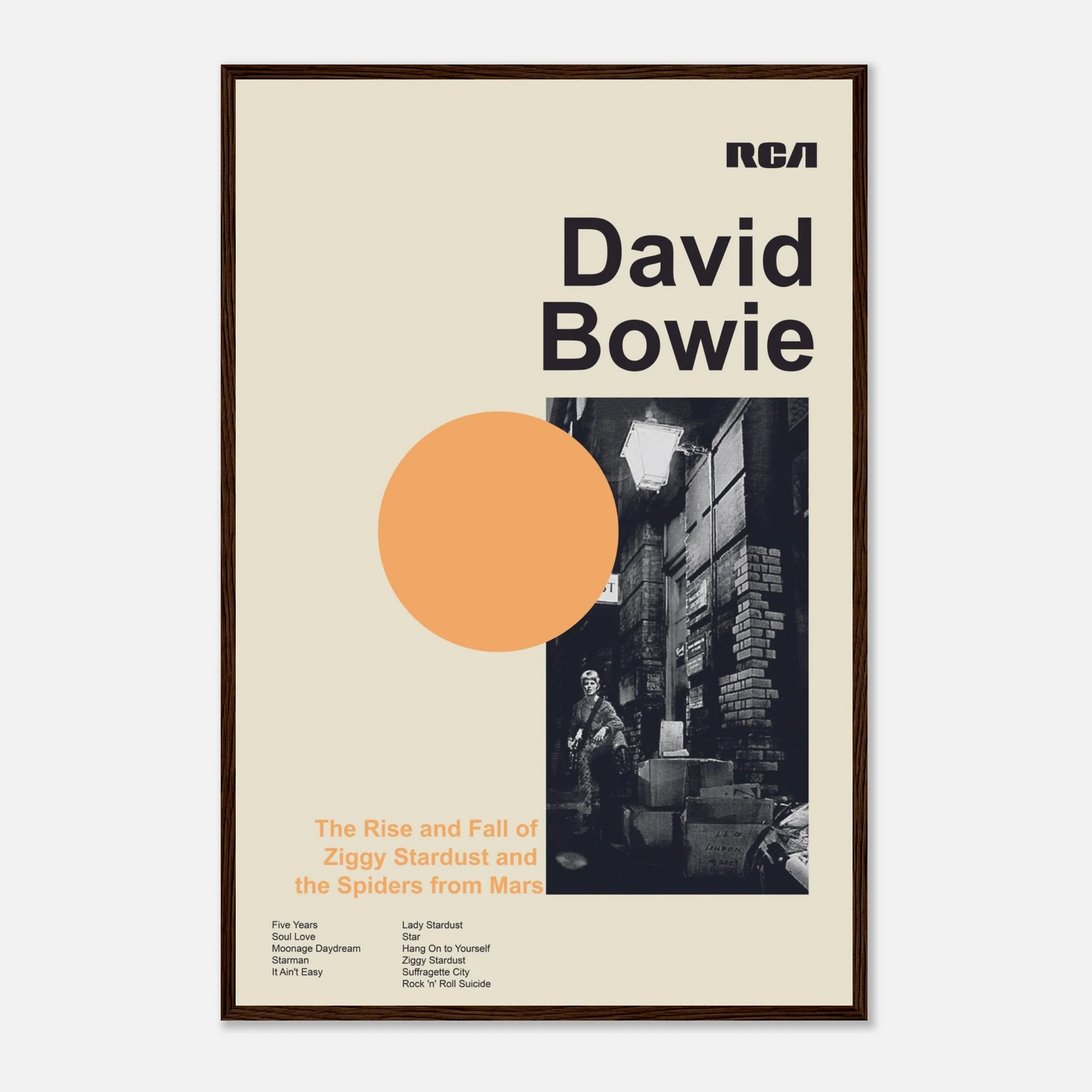 David Bowie - The Rise And Fall Of Ziggy Stardust And The Spiders From Mars - Framed Poster - Image 3