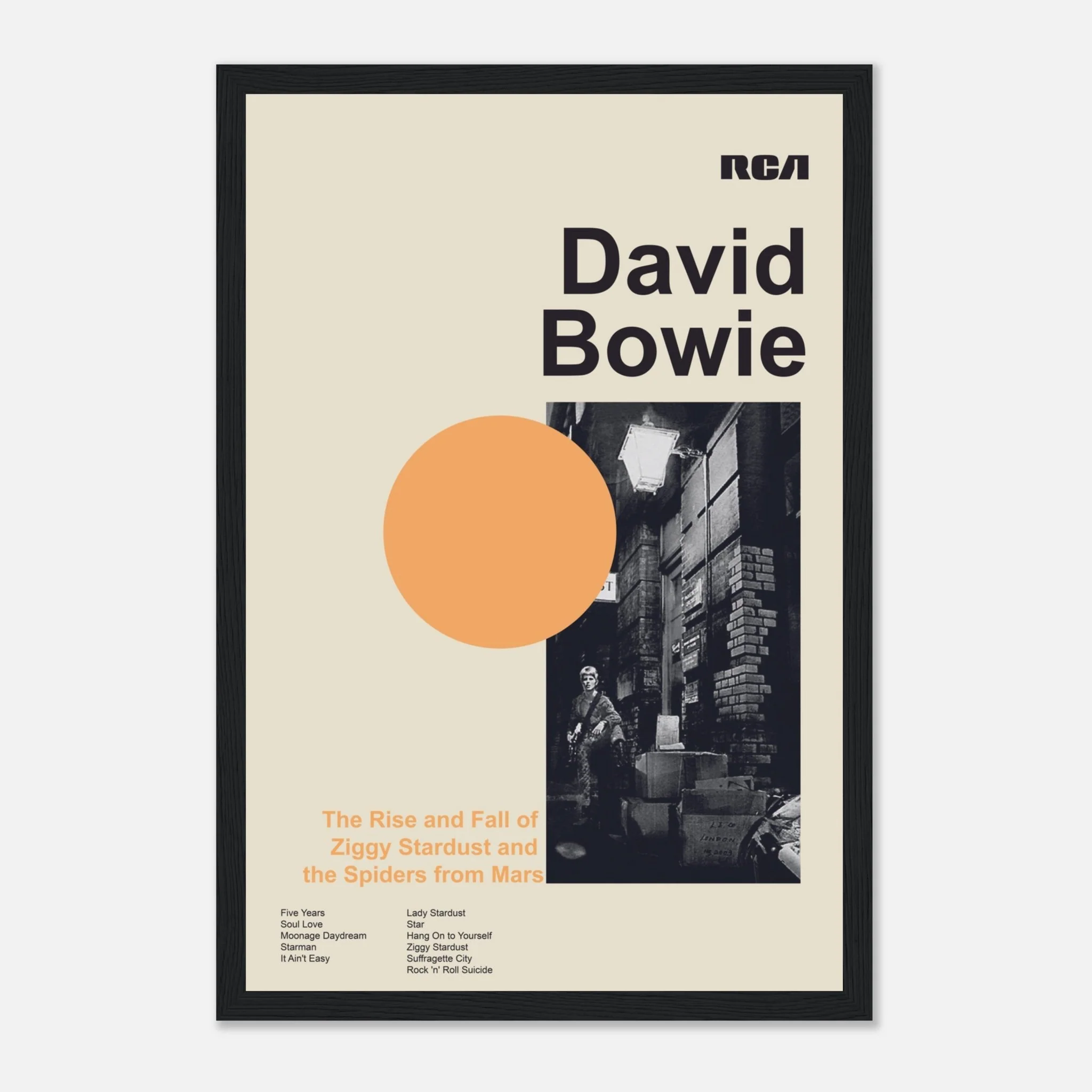 David Bowie - The Rise And Fall Of Ziggy Stardust And The Spiders From Mars - Framed Poster - Image 33