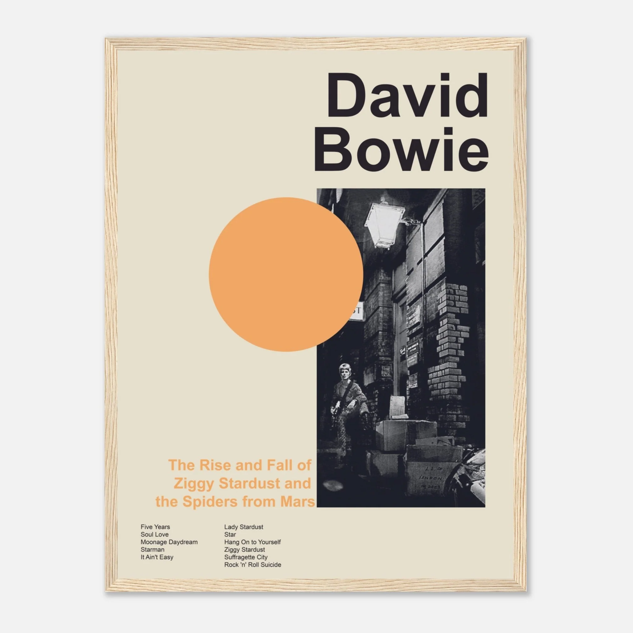 David Bowie - The Rise And Fall Of Ziggy Stardust And The Spiders From Mars - Framed Poster - Image 52
