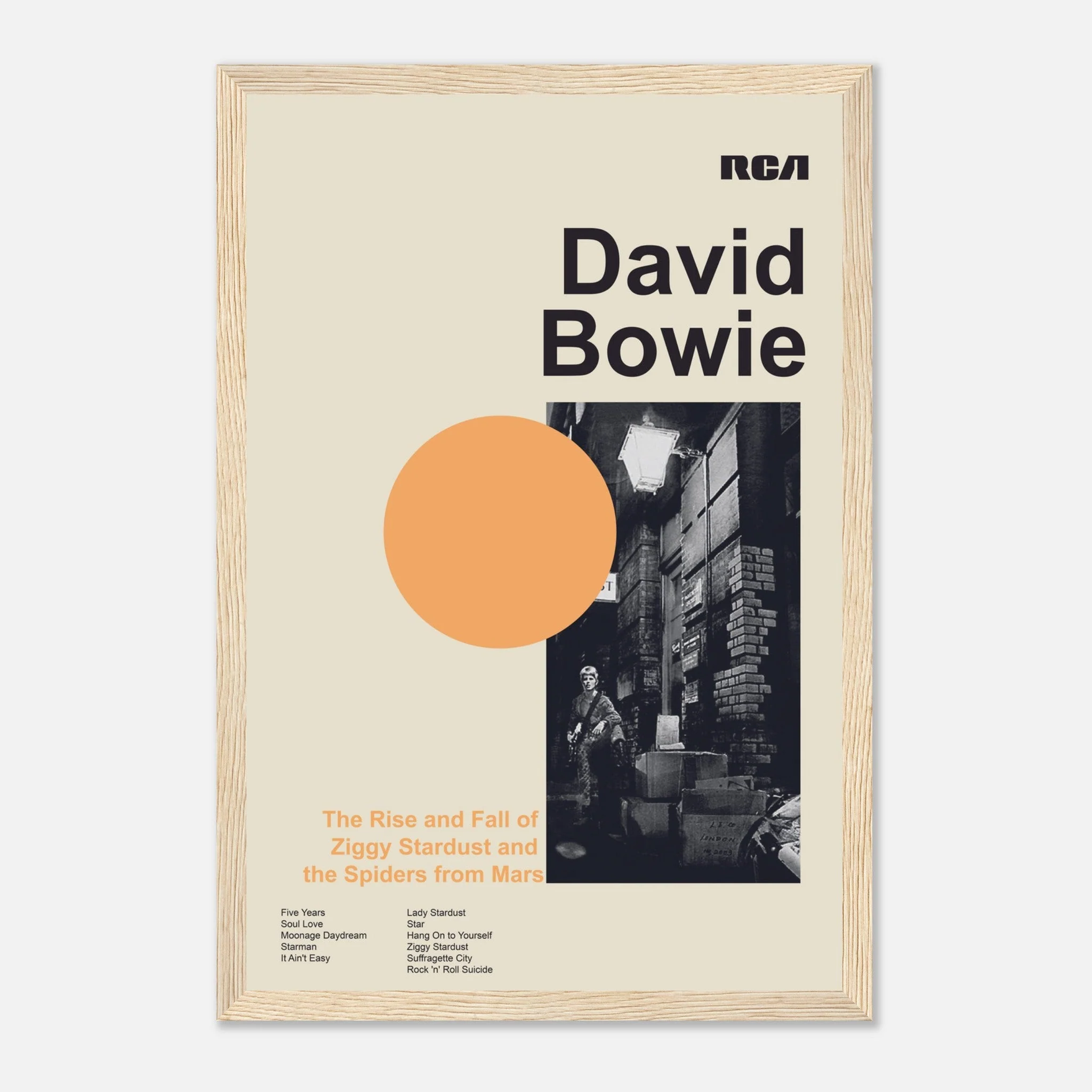 David Bowie - The Rise And Fall Of Ziggy Stardust And The Spiders From Mars - Framed Poster - Image 6