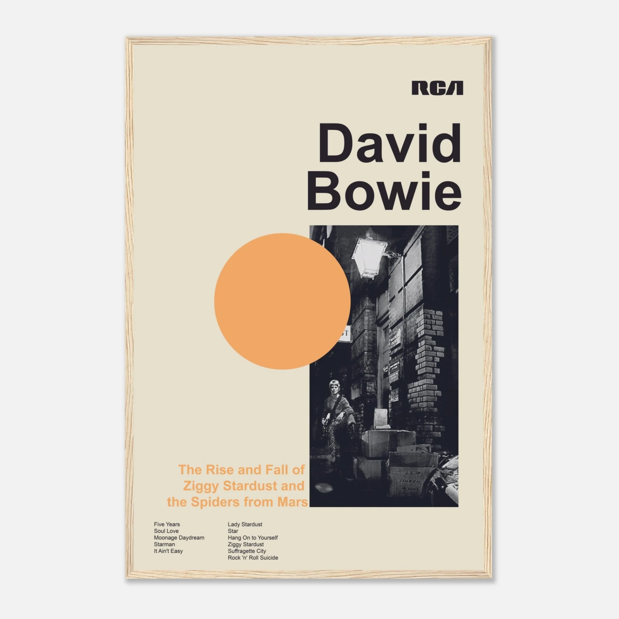 David Bowie - The Rise And Fall Of Ziggy Stardust And The Spiders From Mars - Framed Poster - Image 61