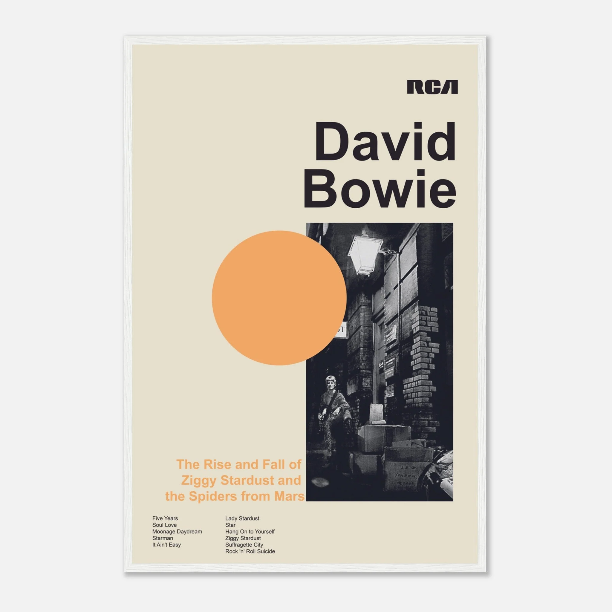 David Bowie - The Rise And Fall Of Ziggy Stardust And The Spiders From Mars - Framed Poster - Image 8